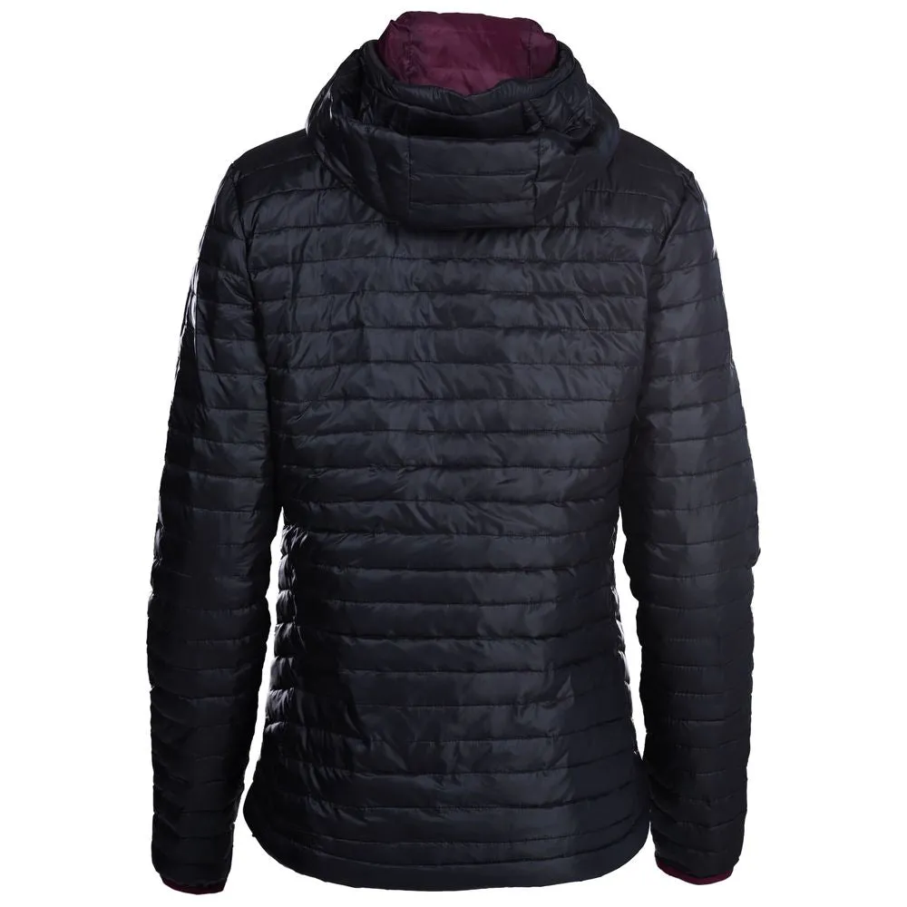 Womens Merino Wool Insulated Jacket (Black/Wine)