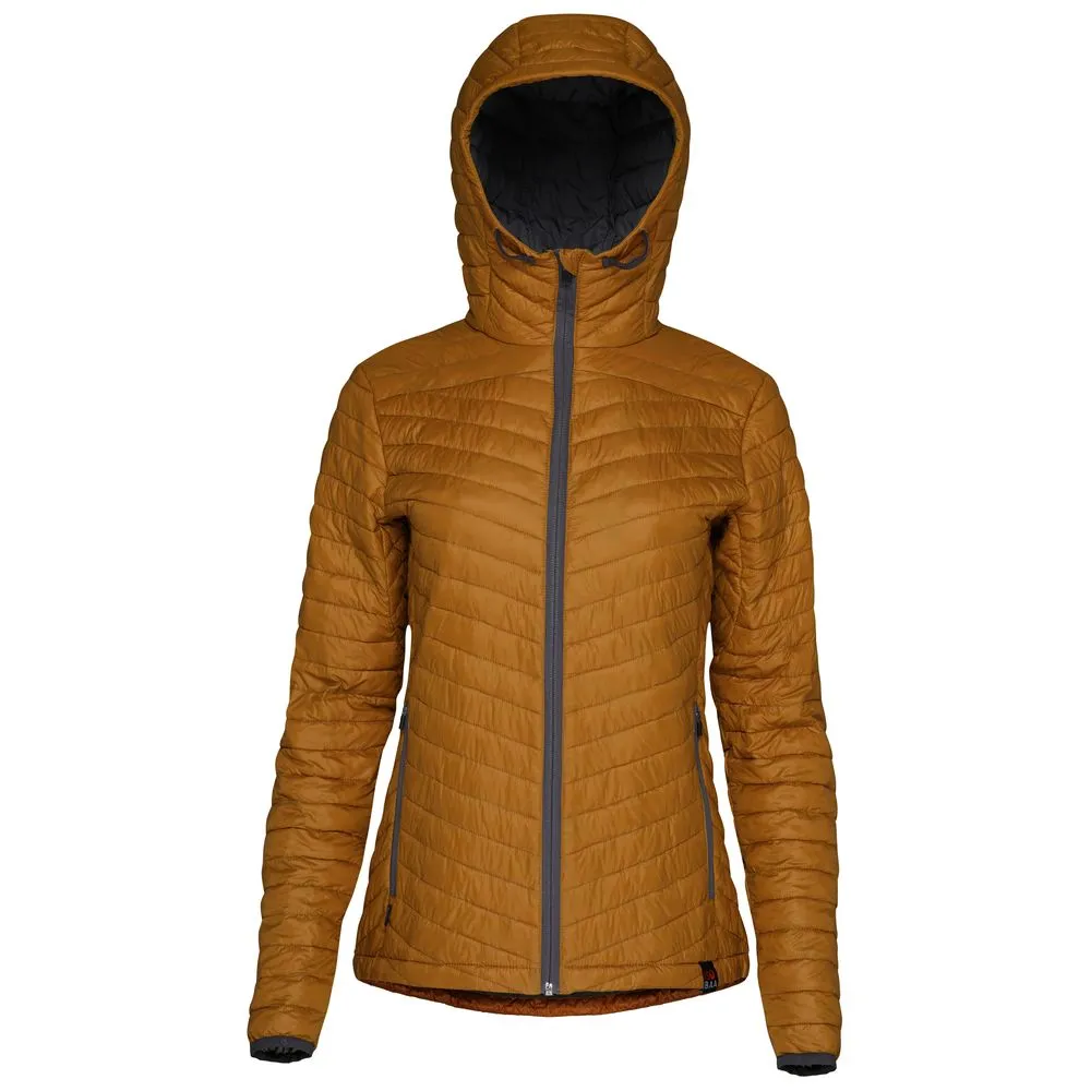 Womens Merino Wool Insulated Jacket (Mustard/Smoke)