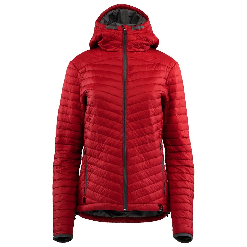 Womens Merino Wool Insulated Jacket (Red/Smoke)